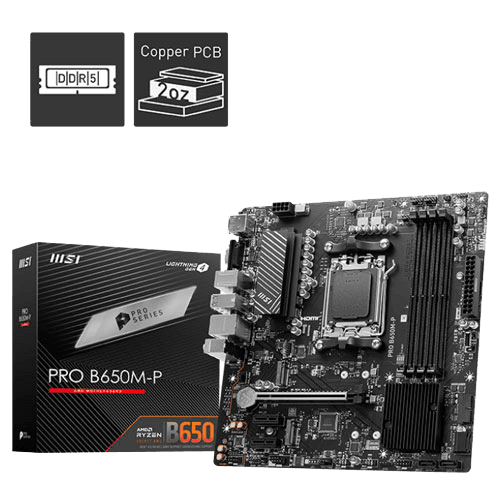 MSI PRO B650M P DDR5 Motherboard