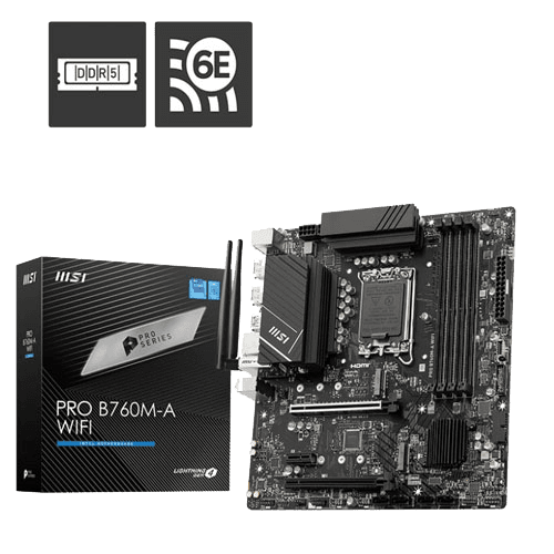 MSI Pro B760M-A (WIFI) DDR5 Motherboard