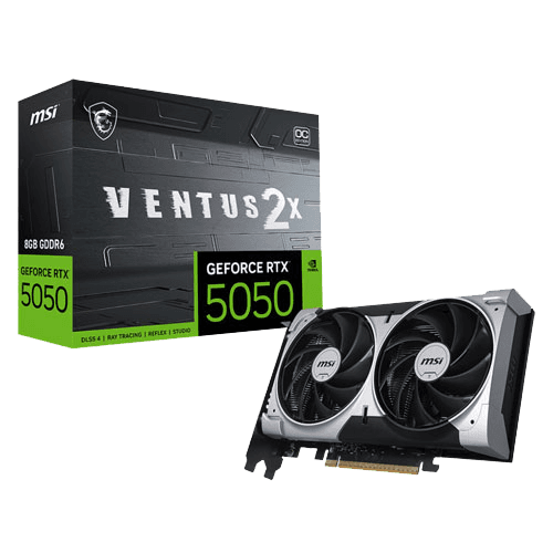 MSI Geforce RTX 5050 Ventus 2X OC 8GB GDDR7X Graphics Card