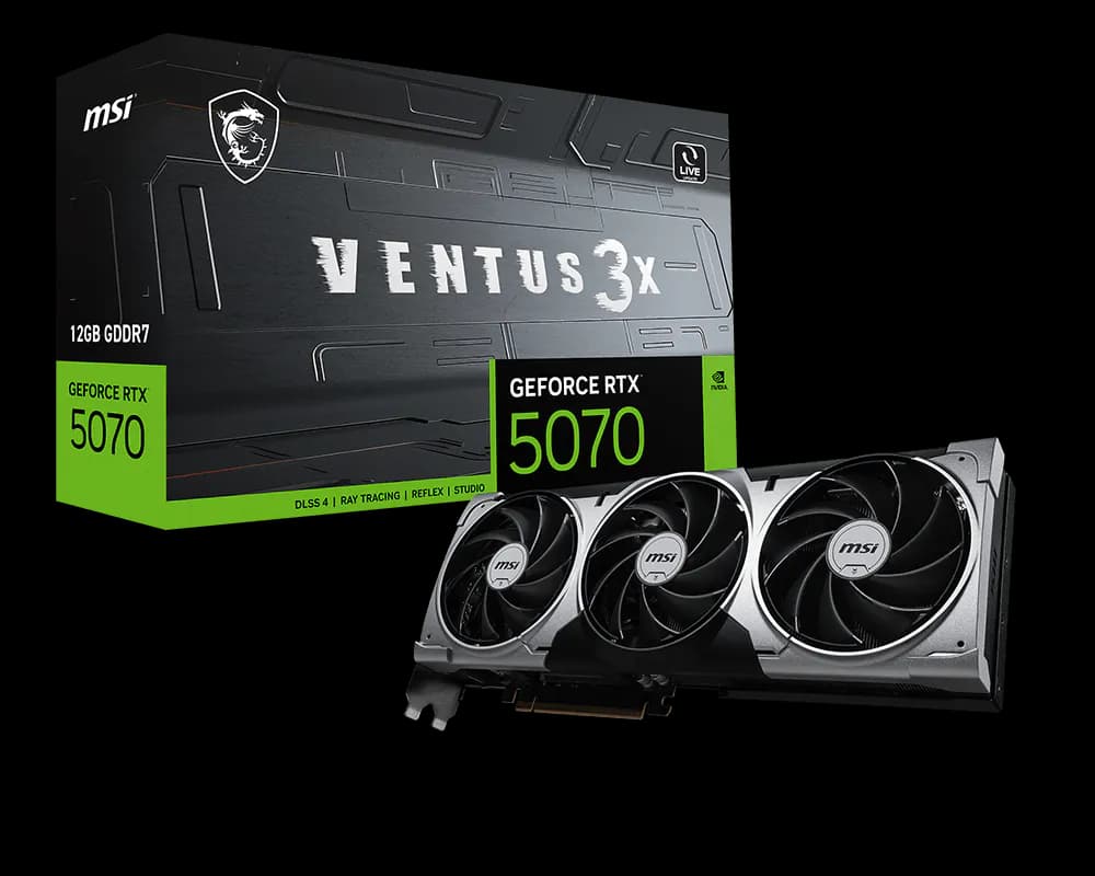 GeForce RTX™ 5070 12G VENTUS 3X GDDR7X Graphics Card
