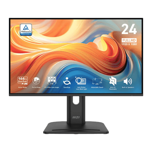 MSI Pro MP245PG E14 23.8" Inch 144Hz 1ms FHD Ultra Slim Frameless Monitor With Adjustatble Stand