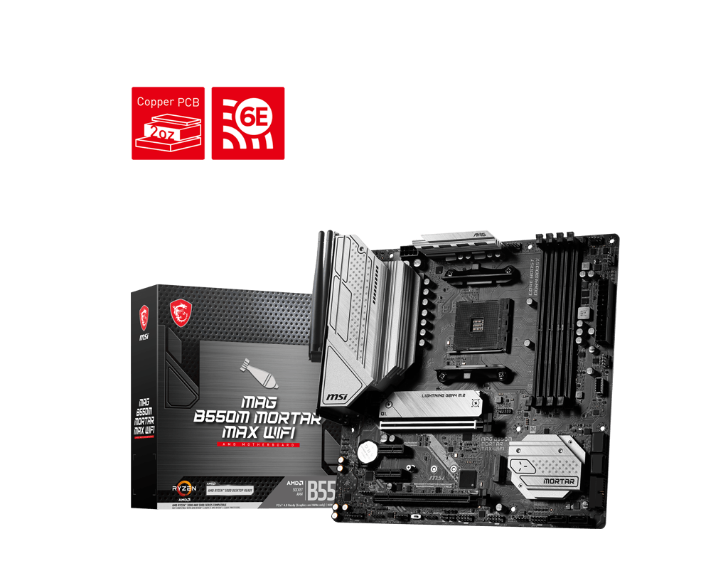 MSI MAG B550M MORTAR MAX WIFI MOTHERBOARD HERO-image