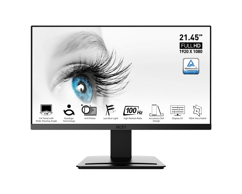 MSI MP223 21.45” INCH 100HZ FRAMELESS MONITOR HERO-image