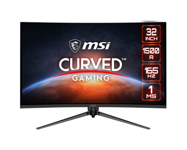 MSI AG321CQR, 32" Gaming Monitor, 2560 x 1440 (QHD), VA, 165Hz