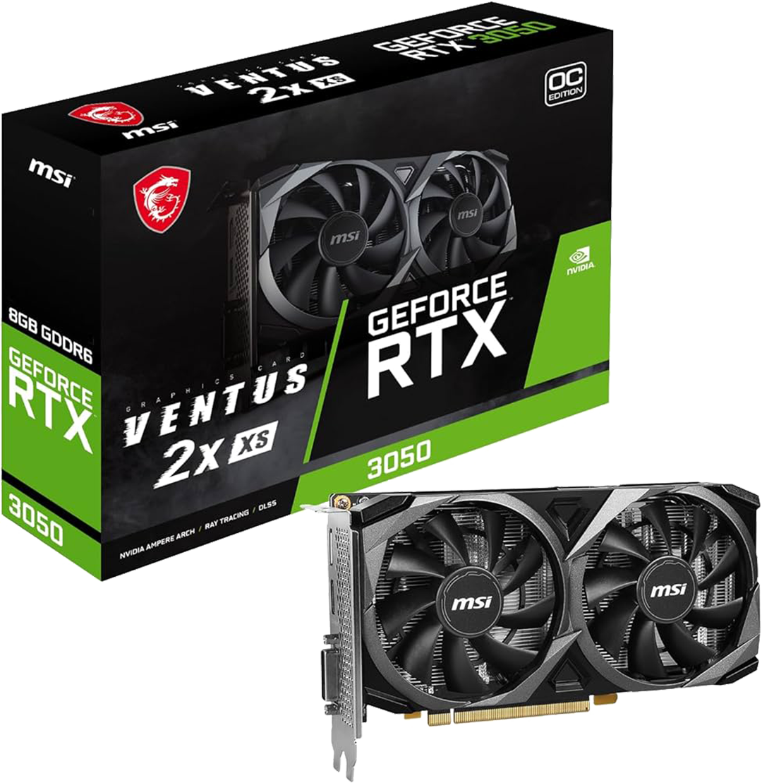 MSI GEFORCE RTX 3050 VENTUS 2X XS 8GB OC GRAPHIC CARD